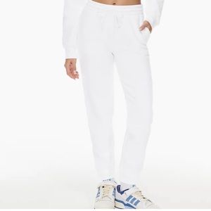 Aritzia Tna Cozy AF White Fleece Sweatpants Joggers Size M